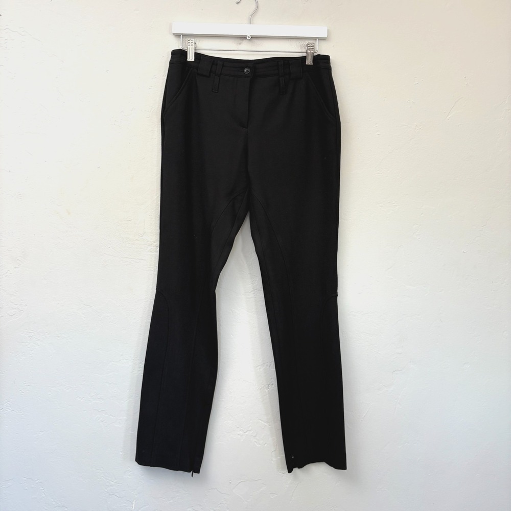 Dolce and Gabbana Wool Blend Trouser Pants Women Waist Size 30 Black Ankle Zip
